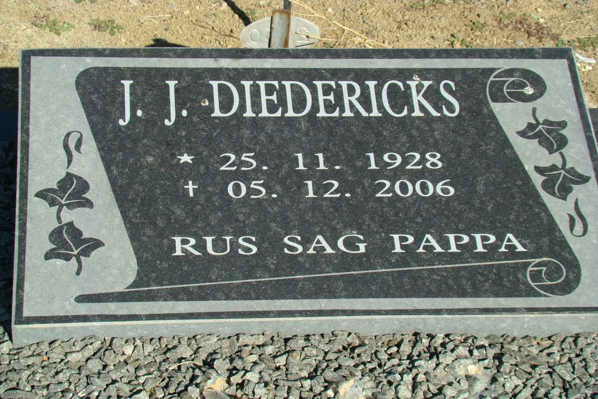 DIEDERICKS J.J.  1928-2006
