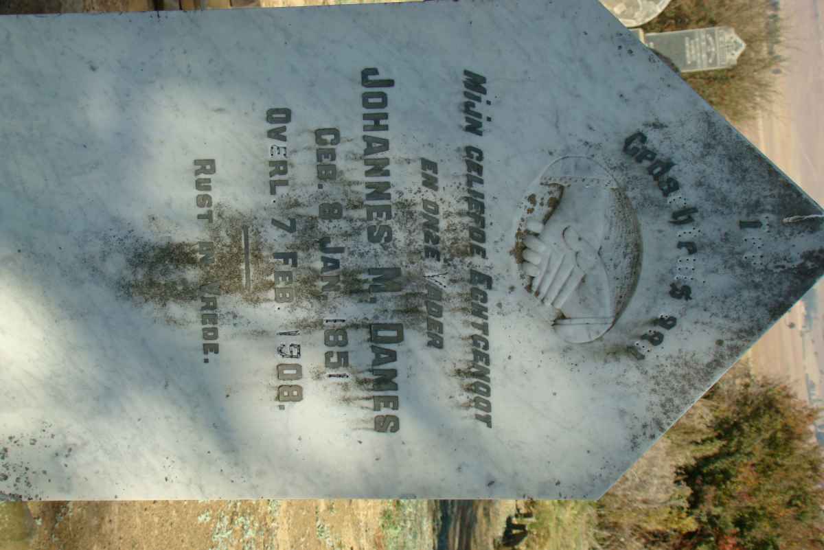 DAMES Johannes M. 1851-1908