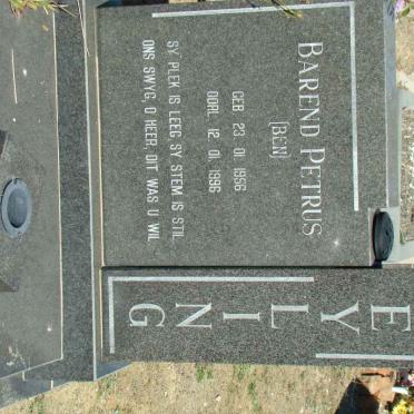 GREYLING Barend Petrus 1956-1996