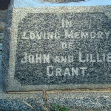 GRANT John &amp; Lillie 
