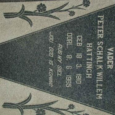 HATTINGH Peter Schalk Willem 1910-1965