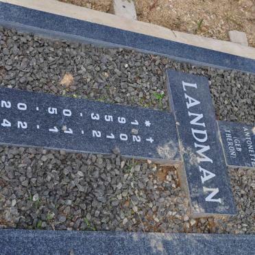 LANDMAN Marie Antonette nee THERON 1953-2012