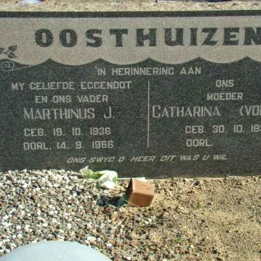 OOSTHUIZEN Marthinus J. 1936-1966 &amp; Catharina VORSTER 1931-