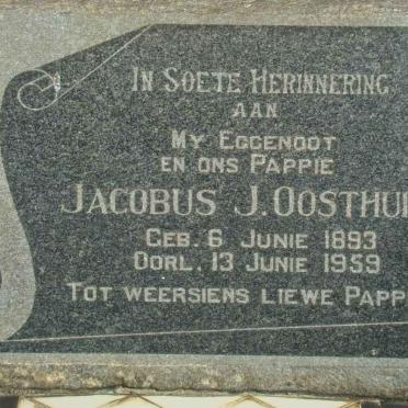 OOSTHUIZEN Jacobus J. 1893-1959