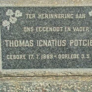 POTGIETER Thomas Ignatius 1889-1956