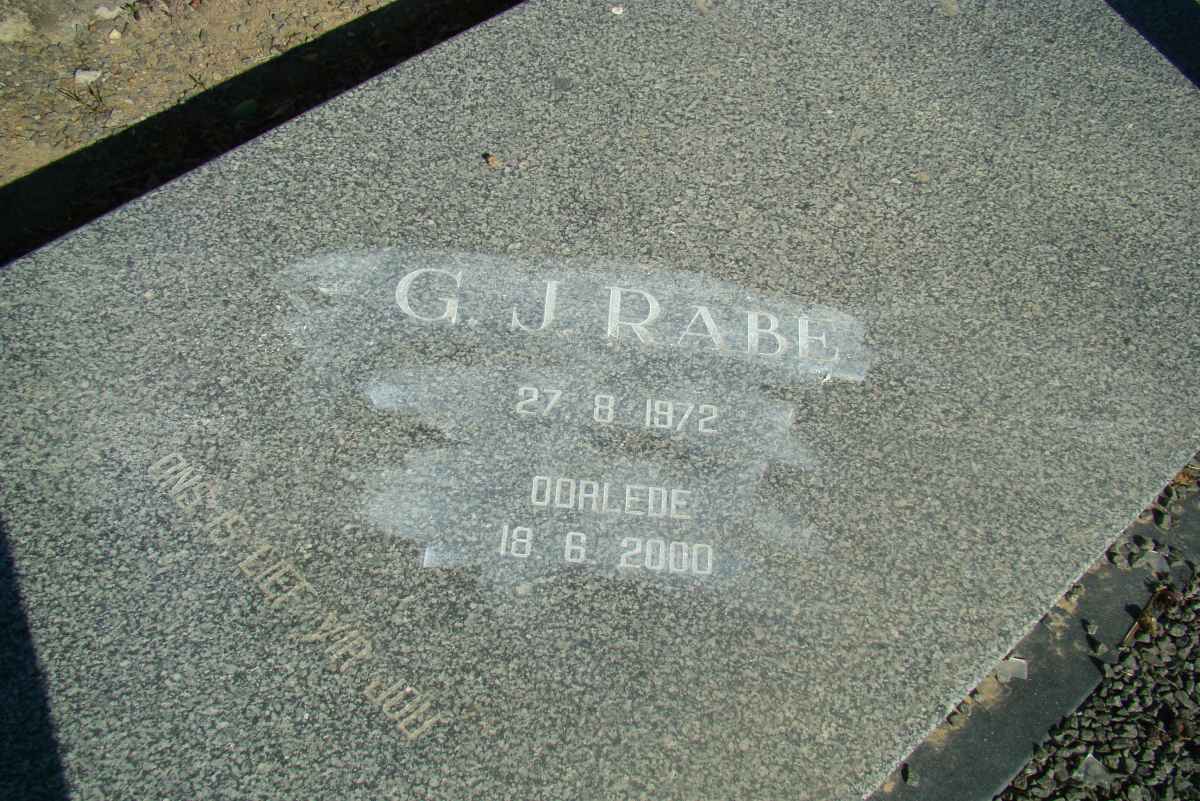 RABE G.J. 1972-2000