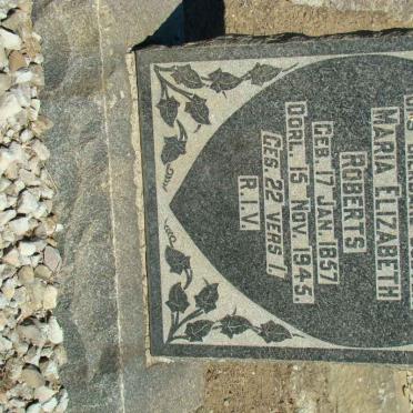 ROBERTS Maria Elizabeth 1857-1945