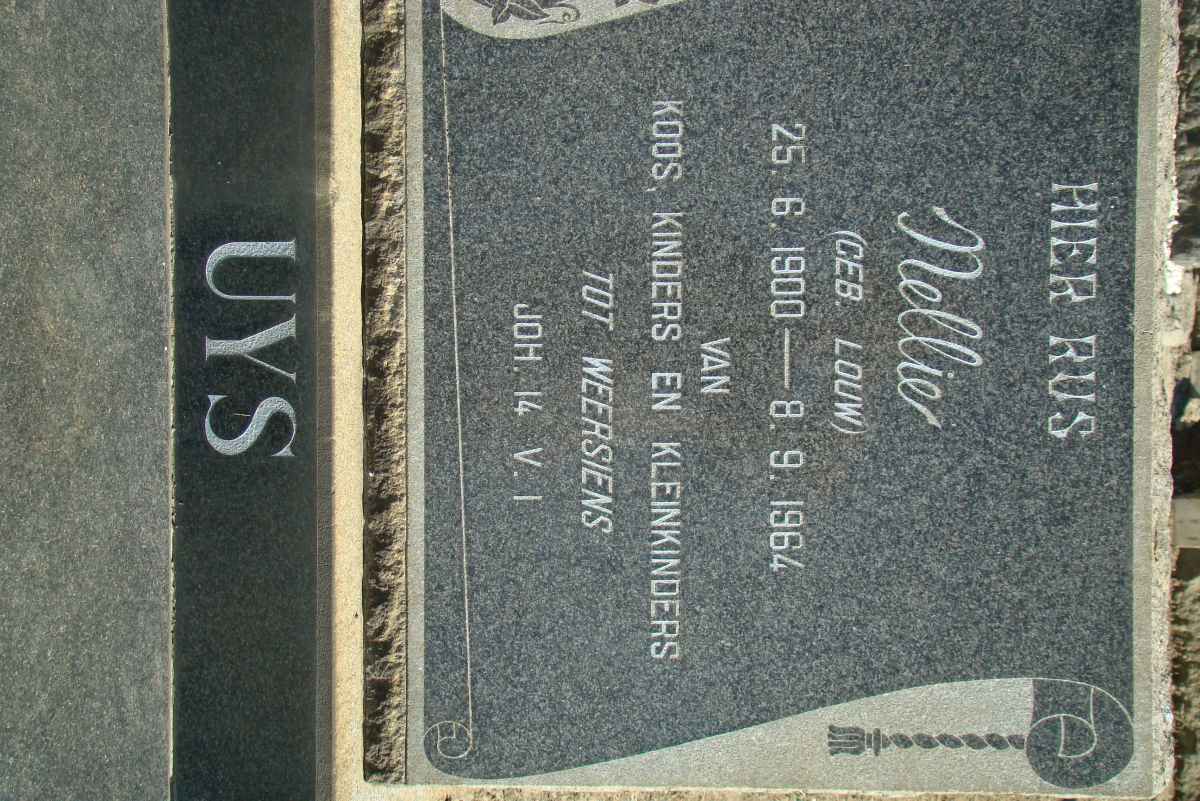 UYS Nellie nee LOUW 1900-1964