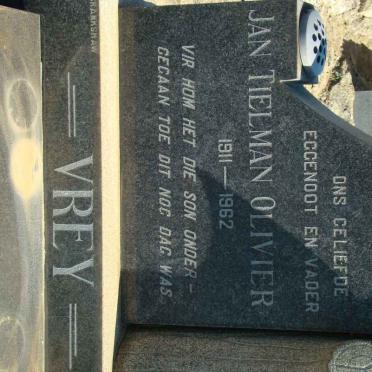 VREY Jan Tielman Olivier 1911-1962