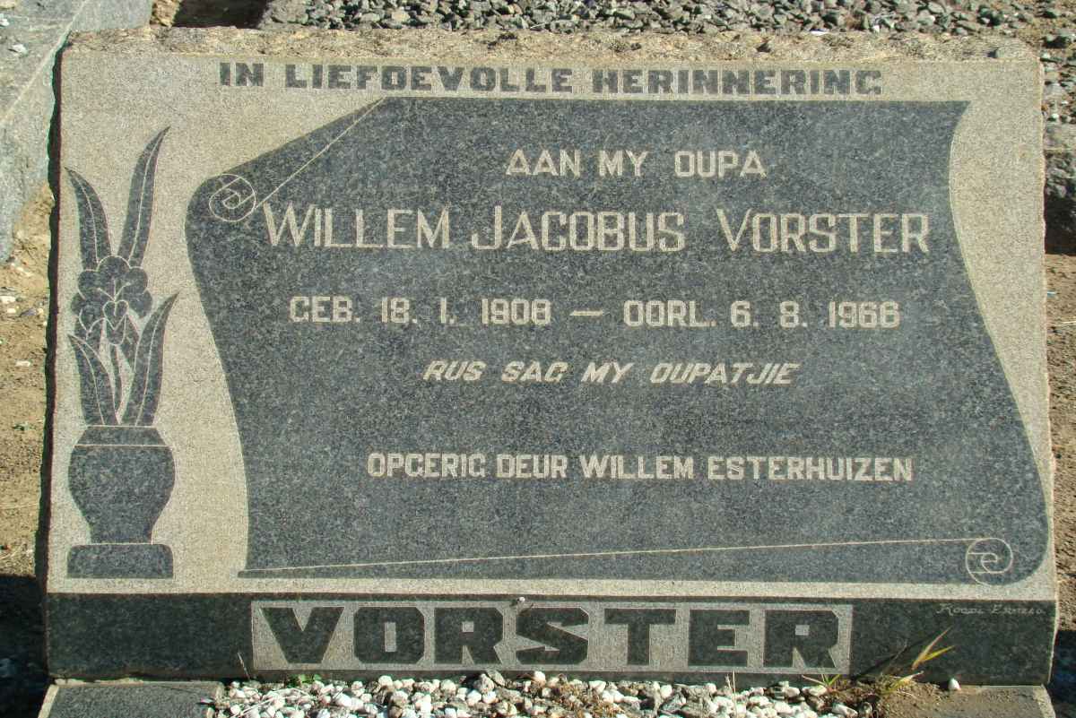VORSTER Willem Jacobus 1908-1966