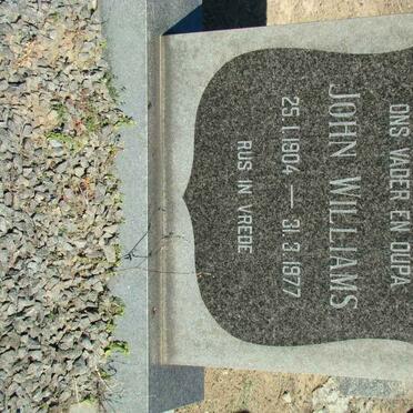 WILLIAMS John 1904-1977