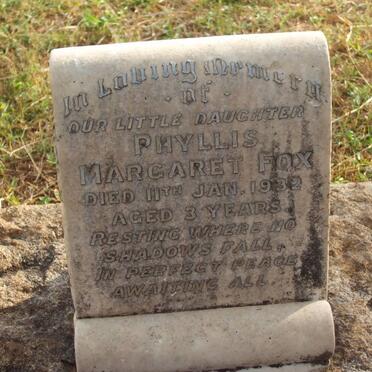 FOX Phyllis Margaret -1932