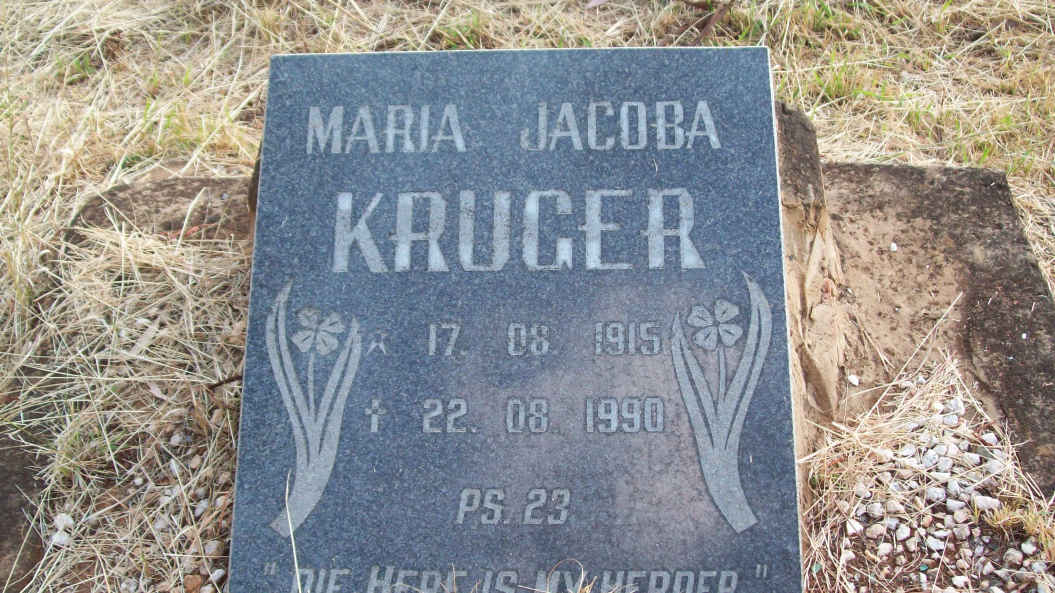 KRUGER Maria Jacoba 1915-1990