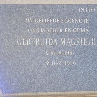 KRUGER Jan Adriaan 1911-1980 &amp; Gertruida Magrietha 1916-1996