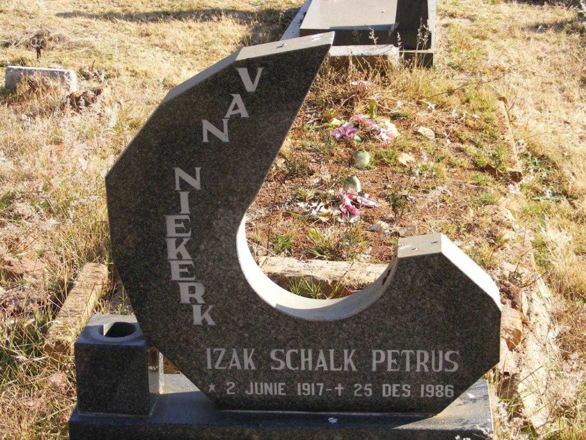 NIEKERK Izak Schalk Petrus, van 1917-1986