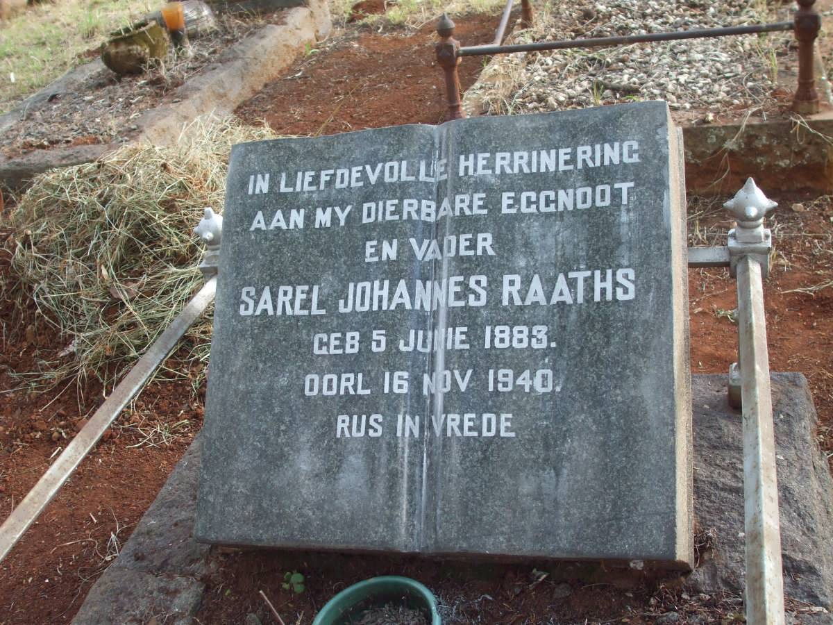 RAATHS Sarel Johannes 1883-1940