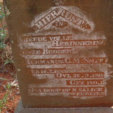 SMIT Hermanus O.M. 1883-1918