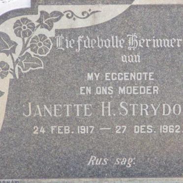 STRYDOM Janette H. 1917-1962