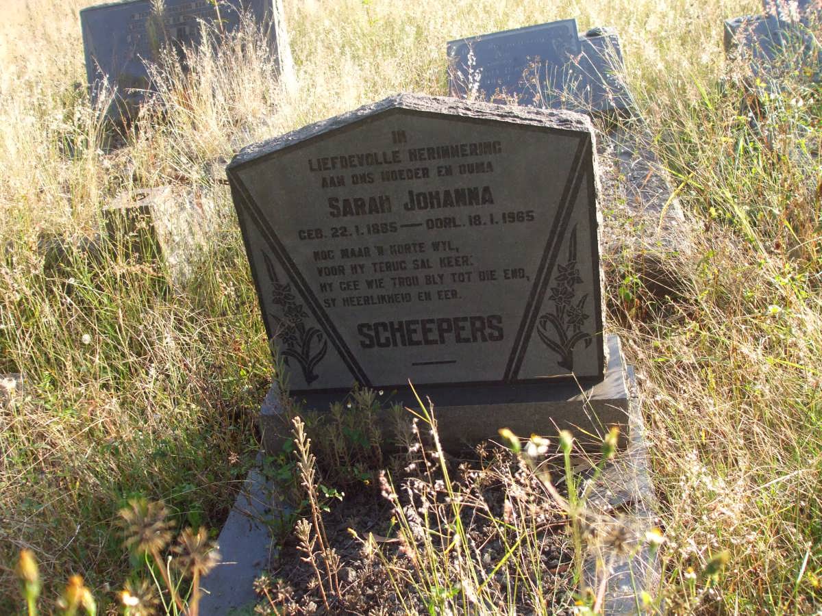 SCHEEPERS Sarah Johanna 1885-1965