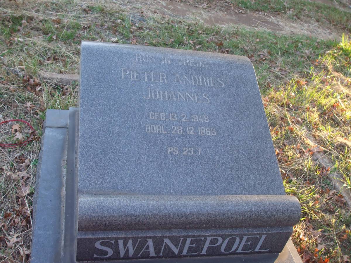 SWANEPOEL Pieter Andries Johannes 1948-1968