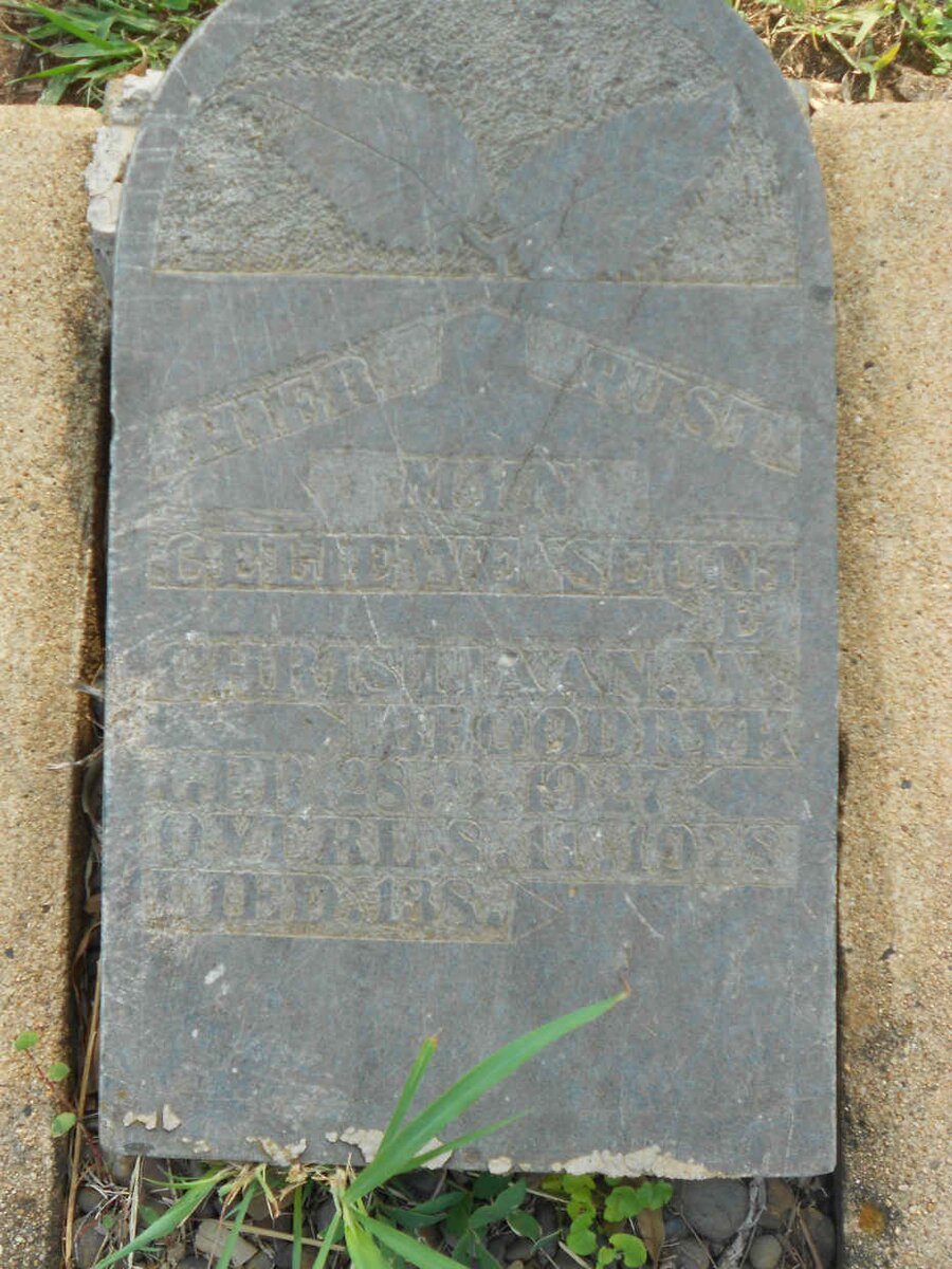 BROODRYK Christiaan W. 1927-1928