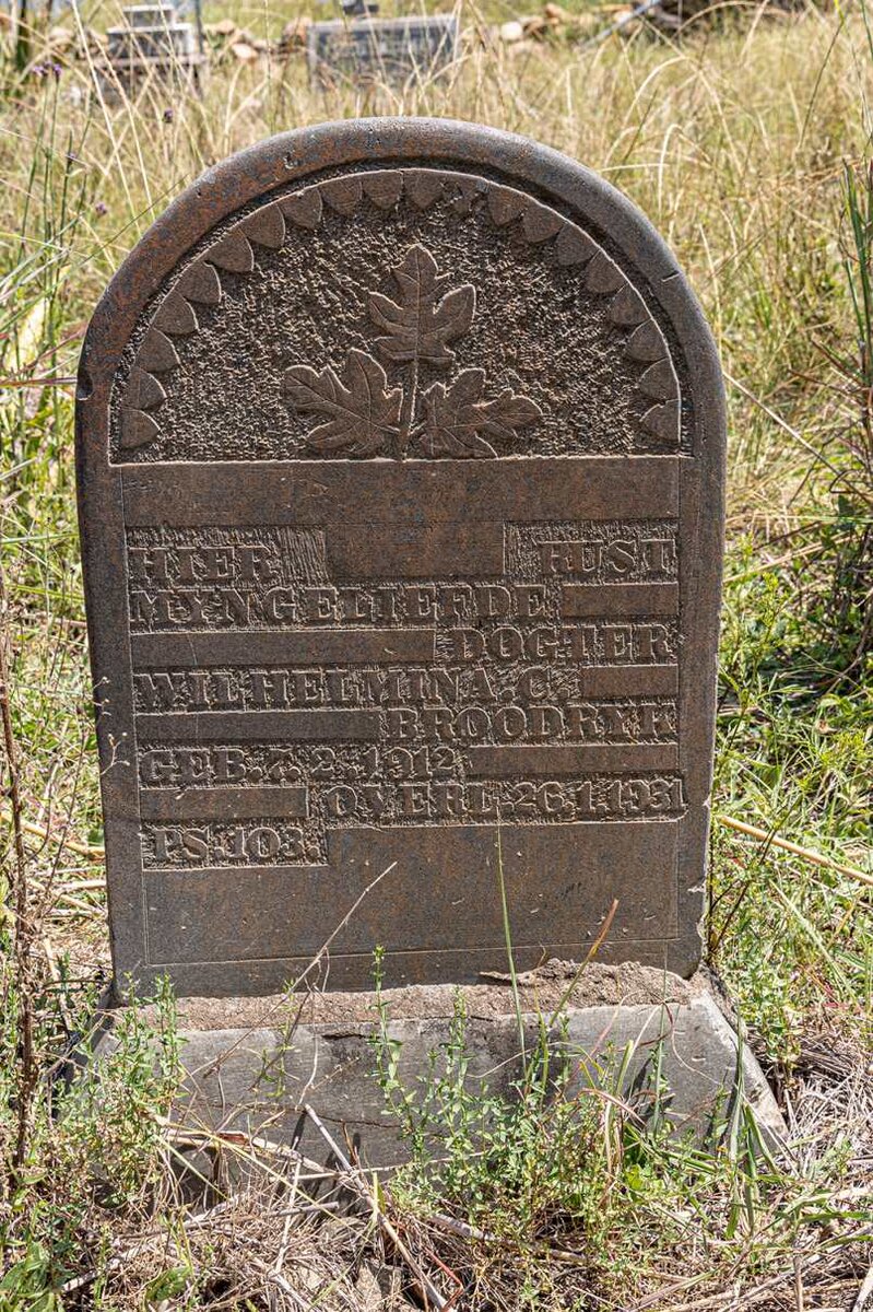 BROODRYK Wilhelmina C. 1912-1931