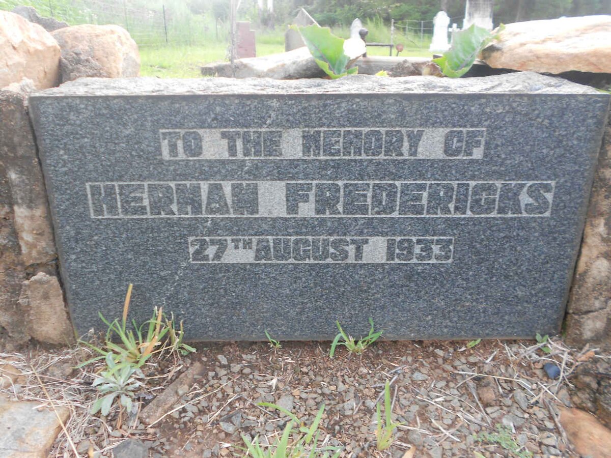 FREDERICKS Herman -1933