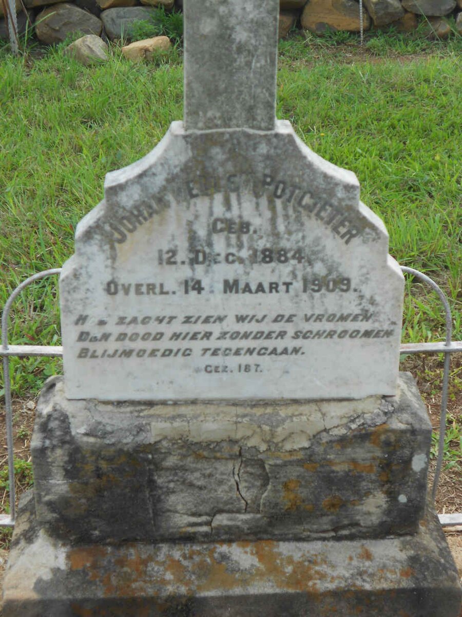 POTGIETER Johan? 1884-1909