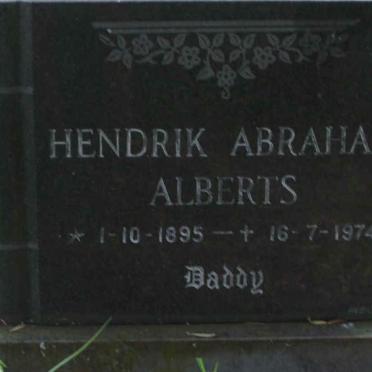 ALBERTS Hendrik Abraham 1895-1974