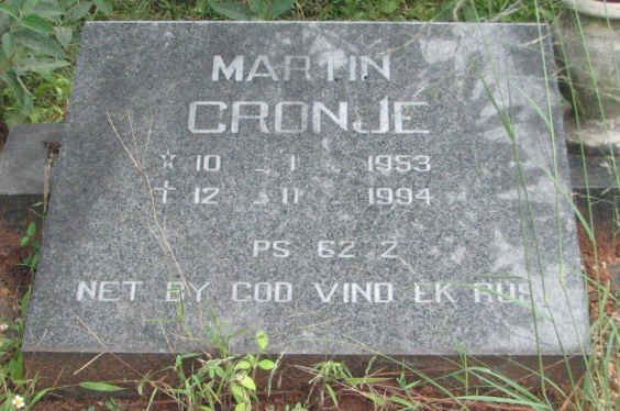 CRONJE Martin 1953-1994
