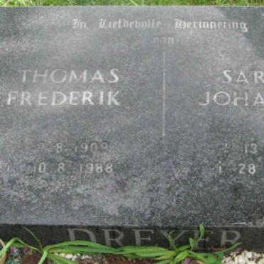 DREYER Thomas Frederik 1909-1988 &amp; Sara Johanna 1915-1990