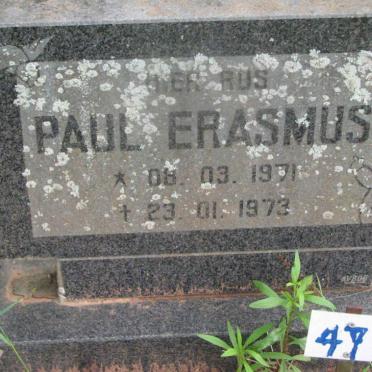 ERASMUS Paul 1971-1973
