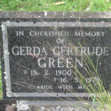 GREEN Gerda Gertrude 1900-1978