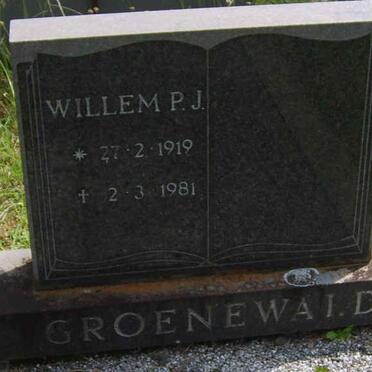 GROENEWALD Willem P.J. 1919-1981
