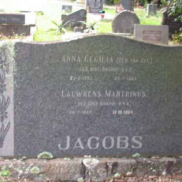 JACOBS Lauwrens Marthinus 1883-1964 &amp; Anna Cecilia VAN ZYL 1882-1963
