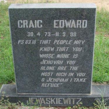 JEWASKIEWITZ Craig Edward 1973-1998