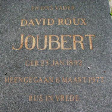 JOUBERT David Roux 1892-1977