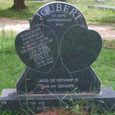 JOUBERT Jan Dirk Johannes Stoltz 1912-1997