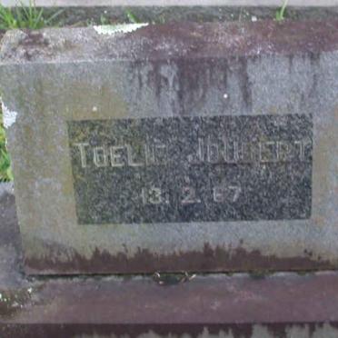 JOUBERT Toelie  -1967