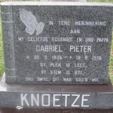 KNOETZE Gabriël Pieter 1935-1978