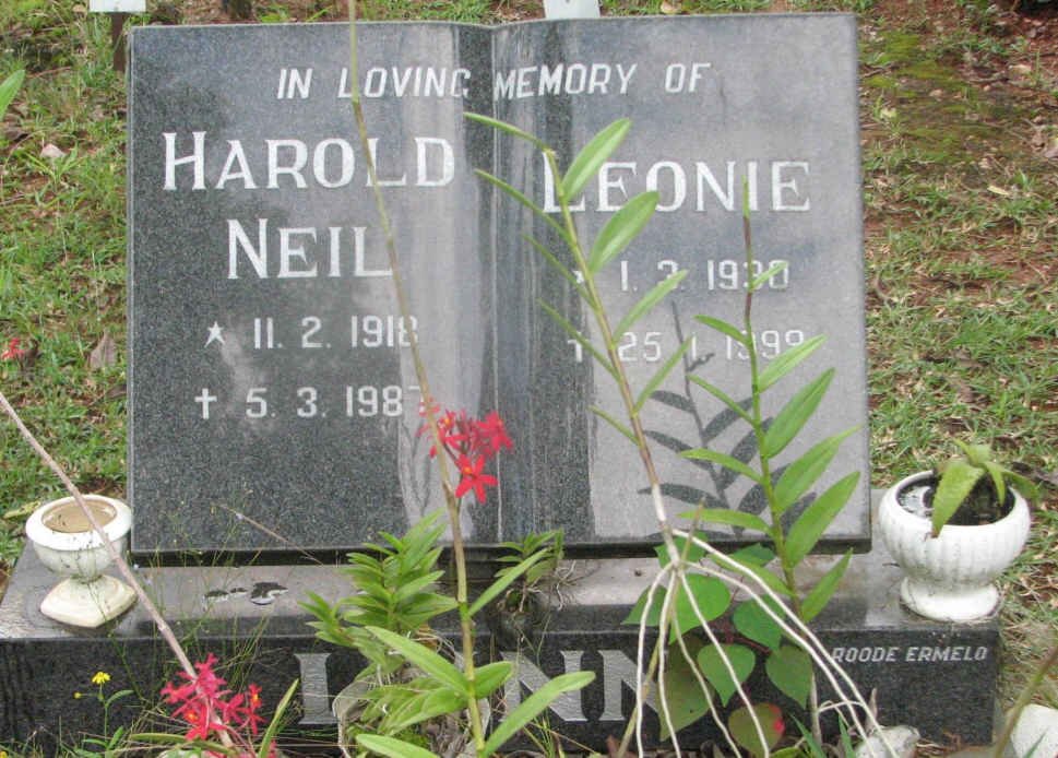 LYNN Harold Neil 1918-1987 &amp; Leonie 1930-1999