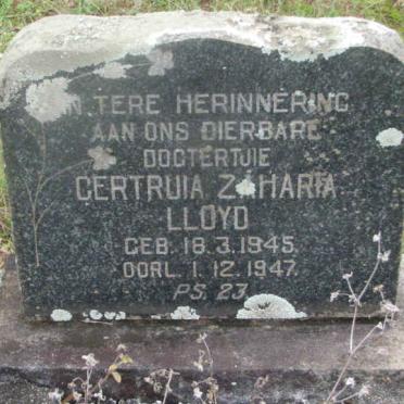 LLOYD Gertruida Zaharia 1945-1947