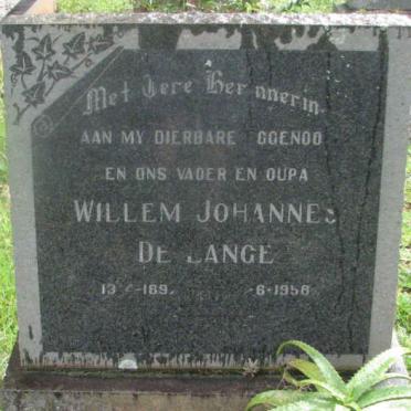 LANGE Willem Johannes, de 1897-1958
