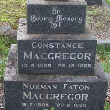 MACGREGOR Norman Eaton 1894-1980 &amp; Constance 1898-1966