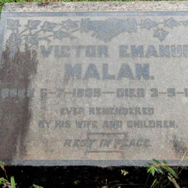 MALAN Victor Emanuel 1889-1956