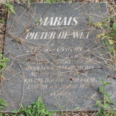 MARAIS Pieter de Wet 1956-1999