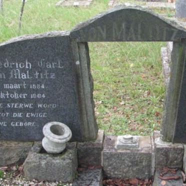 MALTITZ Friedrich Carl, von 1884-1964 &amp; Jemima 1883-1950