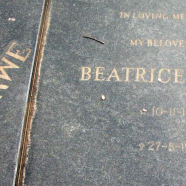 MERWE Andries Petrus, van der 1903-1981 &amp; Beatrice Mabel 1899-1980