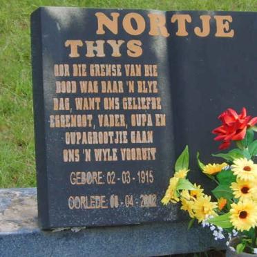 NORTJE Thys 1915-2002