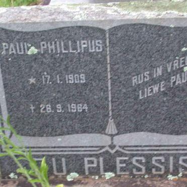 PLESSIS Paul Phillipus, du 1909-1964